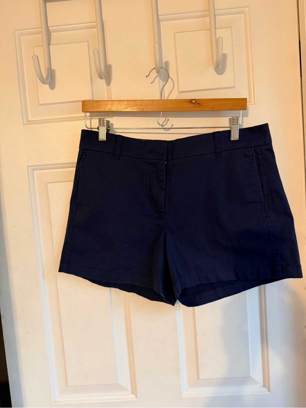 J. Crew Navy Mid-Rise Chino Shorts